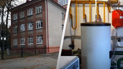 Котельня школи у Житомирі працює на біопаливі – гранулах спресованої соломи