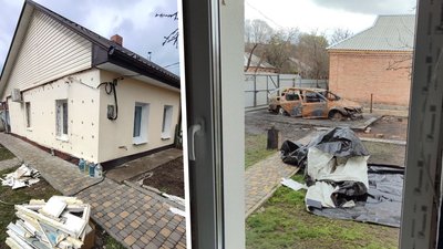 Будинок та подвір'я Сергія Альохіна. Знам'янка, 10 квітня 2026 року