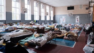 Так облаштували місця для ночівлі Так облаштували місця для ночівлі