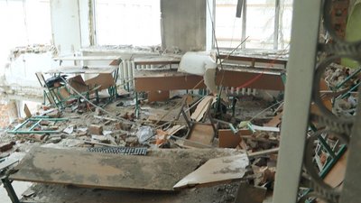 Руйнування, яких зазнав Михайло-Коцюбинський ліцей на Чернігівщині Руйнування, яких зазнав Михайло-Коцюбинський ліцей на Чернігівщині