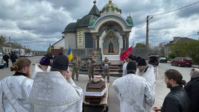 Похорон бійця у Почаївській громаді, Тернопіль, 19 квітня, 2024