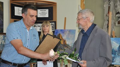 На Тернопільщині відкрили виставку художника до його 75-річчя На Тернопільщині відкрили виставку художника до його 75-річчя