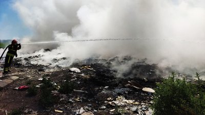 Упродовж вихідних на Черкащині сталось десять пожеж сухостою та сміття