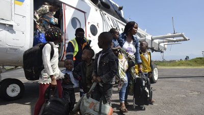 Українські миротворці у Конго повертають людей додому після виверження вулкана