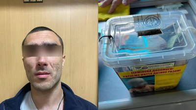 Намагався викрасти скриньку з благодійними пожертвами. В Мукачеві затримали 31-річного чоловіка