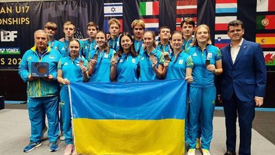 Бадмінтоністи з Дніпропетровщини посіли третє місце у командному чемпіонаті Європи у Литві