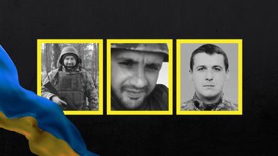 На Чернігівщині попрощалися з трьома бійцями ЗСУ: двох із них ідентифікували за ДНК-експертизою