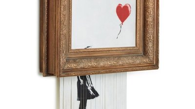 Частково порізану картину Бенксі продали за 25,4 млн доларів