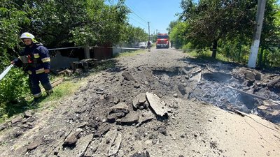 Російські війська обстріляли Комишуваху на Запоріжжі