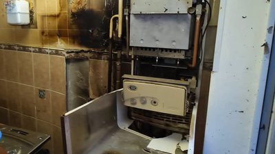 Пошкоджена газова колонка у квартирі, 25 травня 2025 року, Миколаїв Пошкоджена газова колонка у квартирі, 25 травня 2025 року, Миколаїв