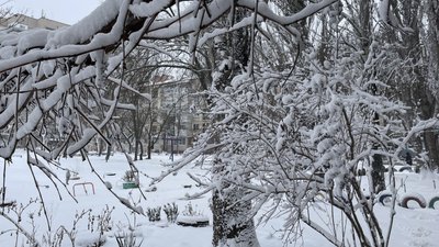 Сніг у Херсоні, погода