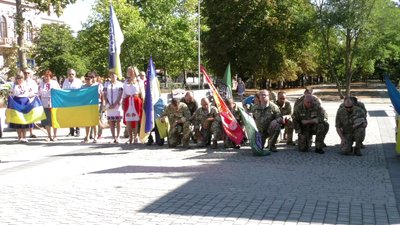 У Херсоні в День Незалежності відбувся "Марш захисників України" У Херсоні в День Незалежності відбувся "Марш захисників України"