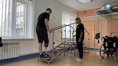 У Львові військовому з Харківщини встановили протез ноги У Львові військовому з Харківщини встановили протез ноги