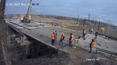 Реконструкція мосту під Харковом: на місці обвалу змонтували нові прогони