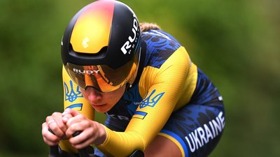 Мілана Ушакова, українська велогонщиця на шосейному чемпіонаті світу-2025
