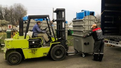 У Гайвороні на Кіровоградщині сортують сміття У Гайвороні на Кіровоградщині сортують сміття