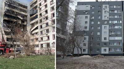 У відновлений після обстрілу будинок на Запорізькій 2-А, повертаються мешканці