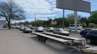 В Одесі через ремонт дороги утворився затор В Одесі через ремонт дороги утворився затор