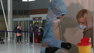 У львівському аеропорту другий день проводять ПЛР-тестування