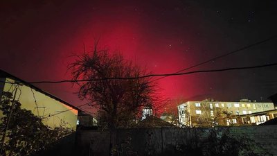 Північне сяйво спостерігали на Черкащині Північне сяйво спостерігали на Черкащині