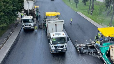 У Києві на Кільцевій дорозі частково обмежили рух транспорту