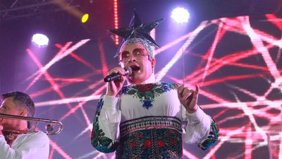 Вєрка Сердючка на головній сцені під час святкування Дня міста у 2018 році Вєрка Сердючка на головній сцені під час святкування Дня міста у 2018 році