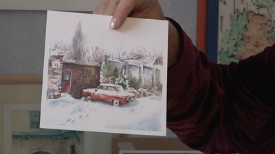 В Одесі художниці створюють новорічні листівки В Одесі художниці створюють новорічні листівки