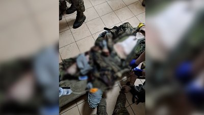 Один з бійців, якого "госпітальєри" врятували Один з бійців, якого "госпітальєри" врятували