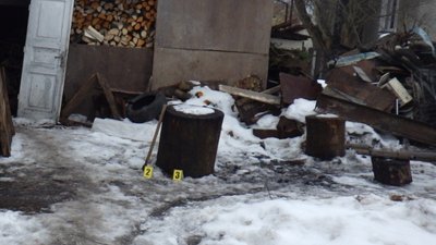Територія домогосподарства 39-річного чоловіка,  якого підозрюють у вбивстві кота