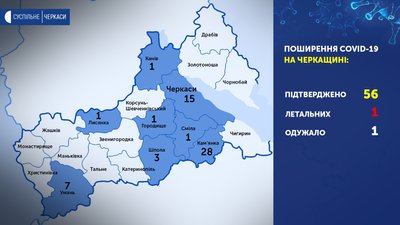 На Черкащині одужав перший інфікований На Черкащині одужав перший інфікований