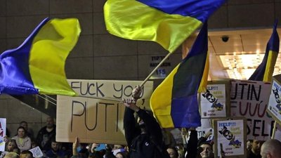 Житель Ізраїлю, родом із Запоріжжя, влаштував безстрокову акцію на підтримку України Житель Ізраїлю, родом із Запоріжжя, влаштував безстрокову акцію на підтримку України