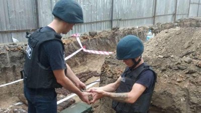Під час будівництва будинку в Одесі знайшли 265 вибухонебезпечних боєприпасів Під час будівництва будинку в Одесі знайшли 265 вибухонебезпечних боєприпасів