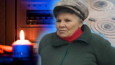 Бабуся розповідає про пічне опалення під час тривалих відключень 
