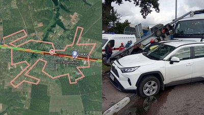 На трасі біля Рівного в ДТП потрапило чотири авто, загинула жінка. Водія затримали