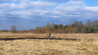 На Волині горіла суха трава на майже 4 гектарах