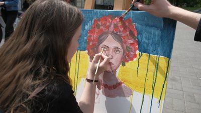 Німецький художник просто неба провів майстер-клас для вінничан і гостей міста Німецький художник просто неба провів майстер-клас для вінничан і гостей міста