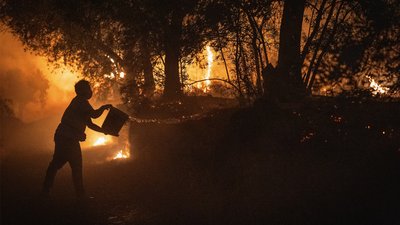 Атака БпЛА на Чернігівщину: у Новгород-Сіверському районі горіли будинки та суха трава