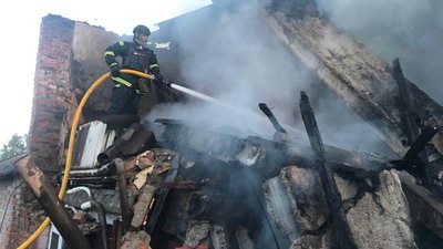 Пожежа у Вовчанську. 19 червня 2023 року. Фото: ДСНС Харківщини Пожежа у Вовчанську. 19 червня 2023 року. Фото: ДСНС Харківщини