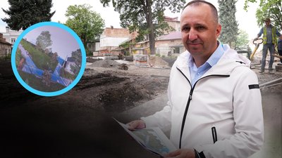 Сквер, УПЦ МП, церква, зелена зона, Франківськ, Андрій Гаврилків, роботи