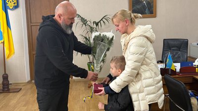 Церемонія передачі родині загиблого військового Владислава Матяша ордена «За мужність» III