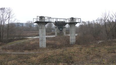 В Івано-Франківську відновили будівництво розв'язки моста на Пасічну В Івано-Франківську відновили будівництво розв'язки моста на Пасічну