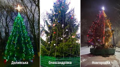 Ялинки Кіровоградщини: які новорічні дерева встановили у містах і селищах регіону Ялинки Кіровоградщини: які новорічні дерева встановили у містах і селищах регіону