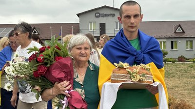 Сергій Кизун, звільнений з полону, Литовезька громада