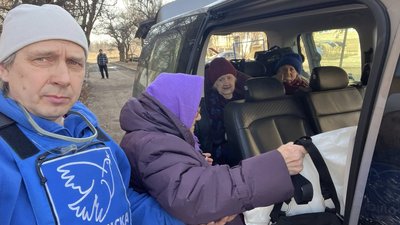 Евакуація людей з Дружківки на Донеччиині 10 березня 2026 року