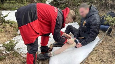 ДСНС, Карпати, травмований турист