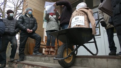 У селі на Черкащині протестують проти новообраної старости