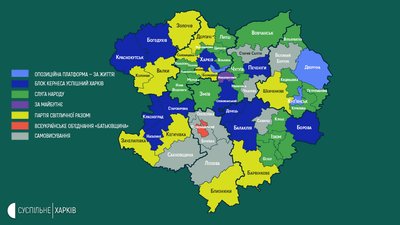 Вибори голів громад: кандидати від яких партій перемогли на Харківщині Вибори голів громад: кандидати від яких партій перемогли на Харківщині