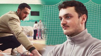 Розвантажують машини та пакують продукти. У Чернівцях волонтерять двоє братів з Франції
