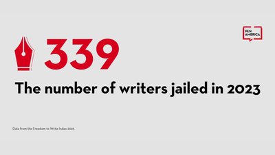 Усього станом на 2023 рік у тюрмах по всьому світу перебуває 339 письменників