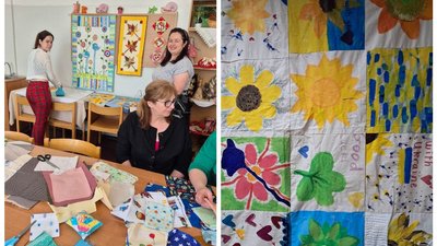 Проєкт "Sunflower Quilt For Ukraine 
– Печворк Перемоги"